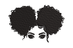 Premium Afro Beauty Embroidery Design