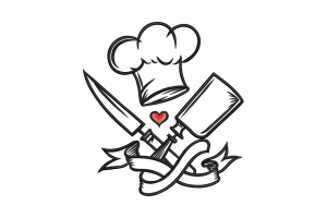 Premium Chef Knife Embroidery Design