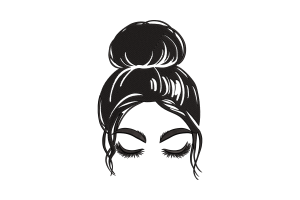 Premium Elegant Hair Bun Embroidery Design