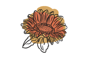 Premium Sunflower Embroidery Design