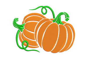 Pumpkin Embroidery Design