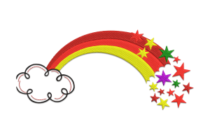 Rainbow Embroidery Design