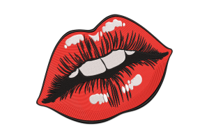 Red Lips Digital Embroidery Design
