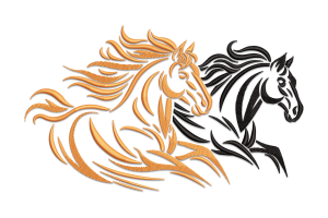 Running Horse Embroidery Design