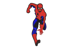 Free Running Spider-Man Embroidery Design