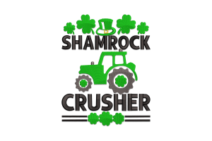 Shamrock Crusher Embroidery Design