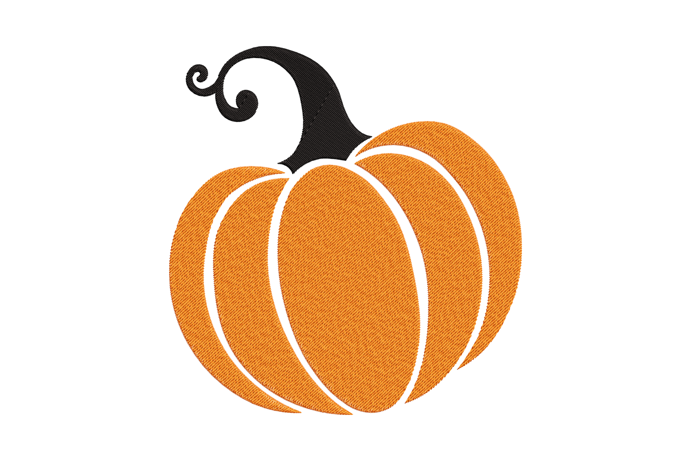 Simple Pumpkin Embroidery Design