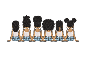 Sisterhood Embroidery Design