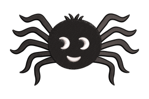 Smiling Spider Embroidery Design