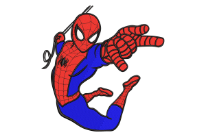 Spider Hero Embroidery Design