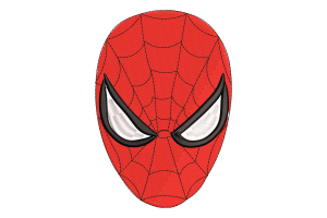 Spider Man Mask Embroidery Design