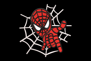 Free Spider-Man Web Embroidery Design
