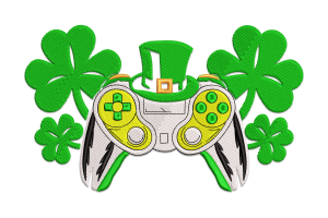 St. Patrick's Day Gaming Embroidery Design
