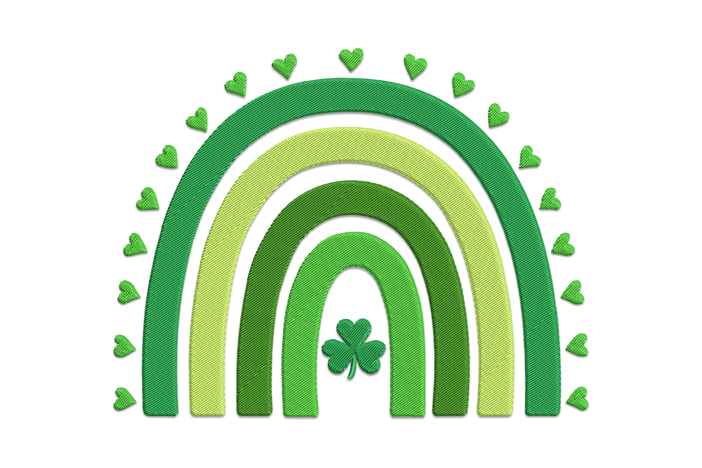 St. Patrick’s Day Rainbow Embroidery Design