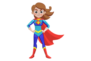 Superwoman Embroidery Design