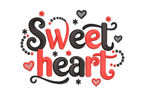 Sweetheart Embroidery Design