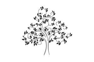 Swirling Tree Embroidery Design