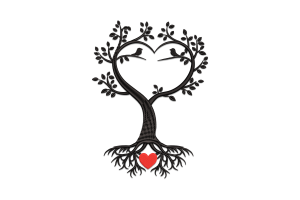 Tree Heart Embroidery Design