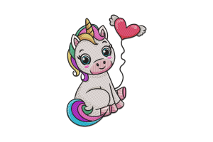 Unicorn Embroidery Design