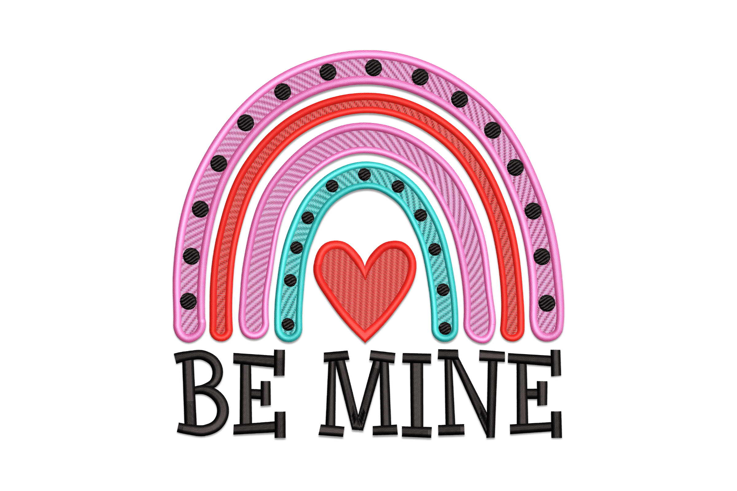 Valentine Be Mine Embroidery Design