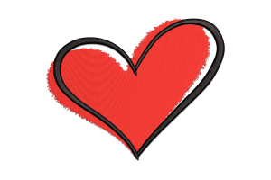 Valentine Heart Embroidery Design File