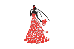 Valentine's Girl Embroidery Design