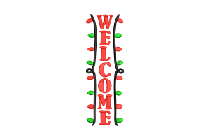 Welcome Machine Embroidery Design