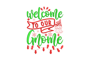 Welcome to Our Gnome Embroidery Design