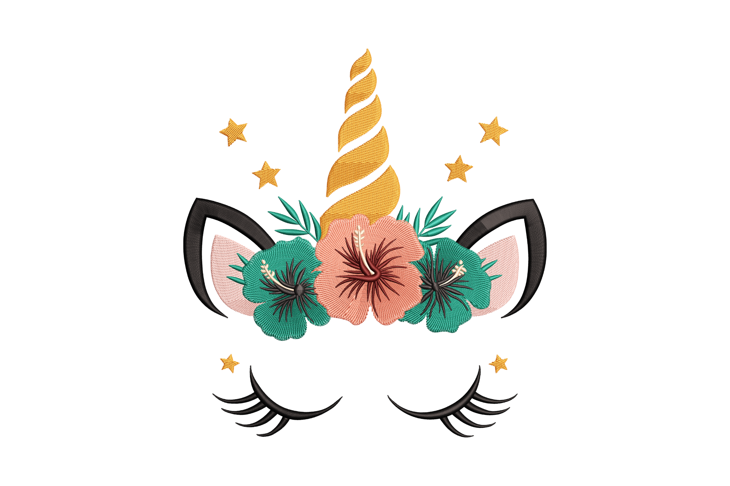 Whimsical Unicorn Embroidery Design