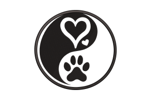 Yin Yang Paw & Heart Embroidery Design